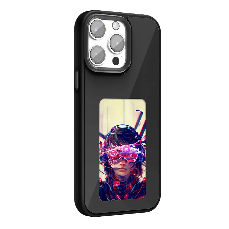 Coque de protection iPhone NFC avec encre personnalisable E-Ink