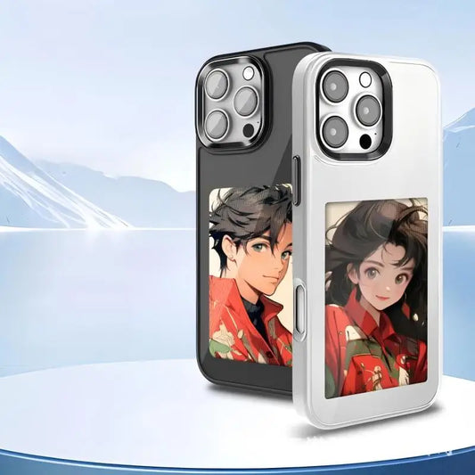 Coque de protection iPhone NFC avec encre personnalisable E-Ink